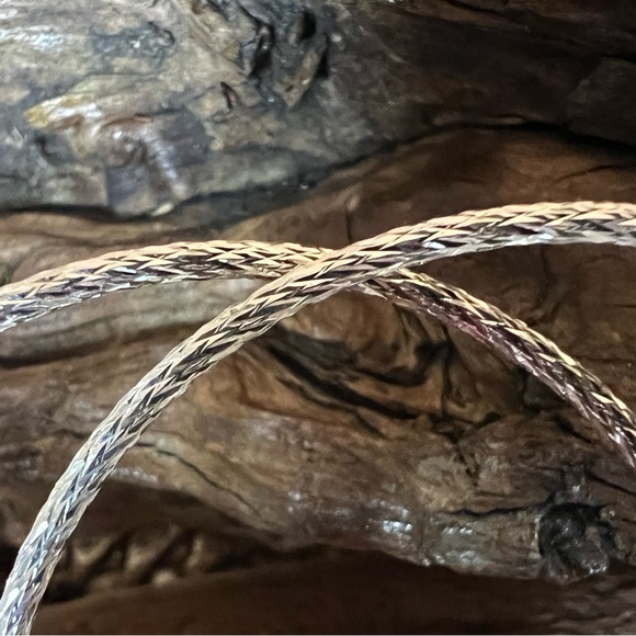 New Mexicana Silver 925 Earrings Hoops 2” Silver Tubes Large Diamond Cut Mexico - Picture 3 of 6